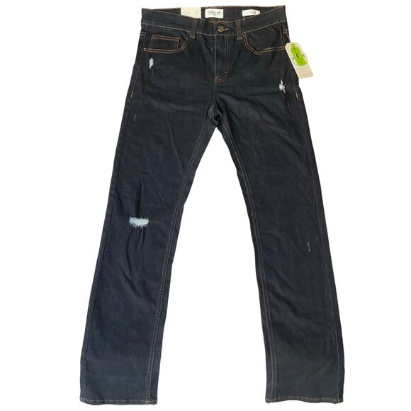 Ring of Fire Kid Skinny Jeans size 18 Dark Blue Mid Rise Stretch Boot Cut NWT - Picture 1 of 11